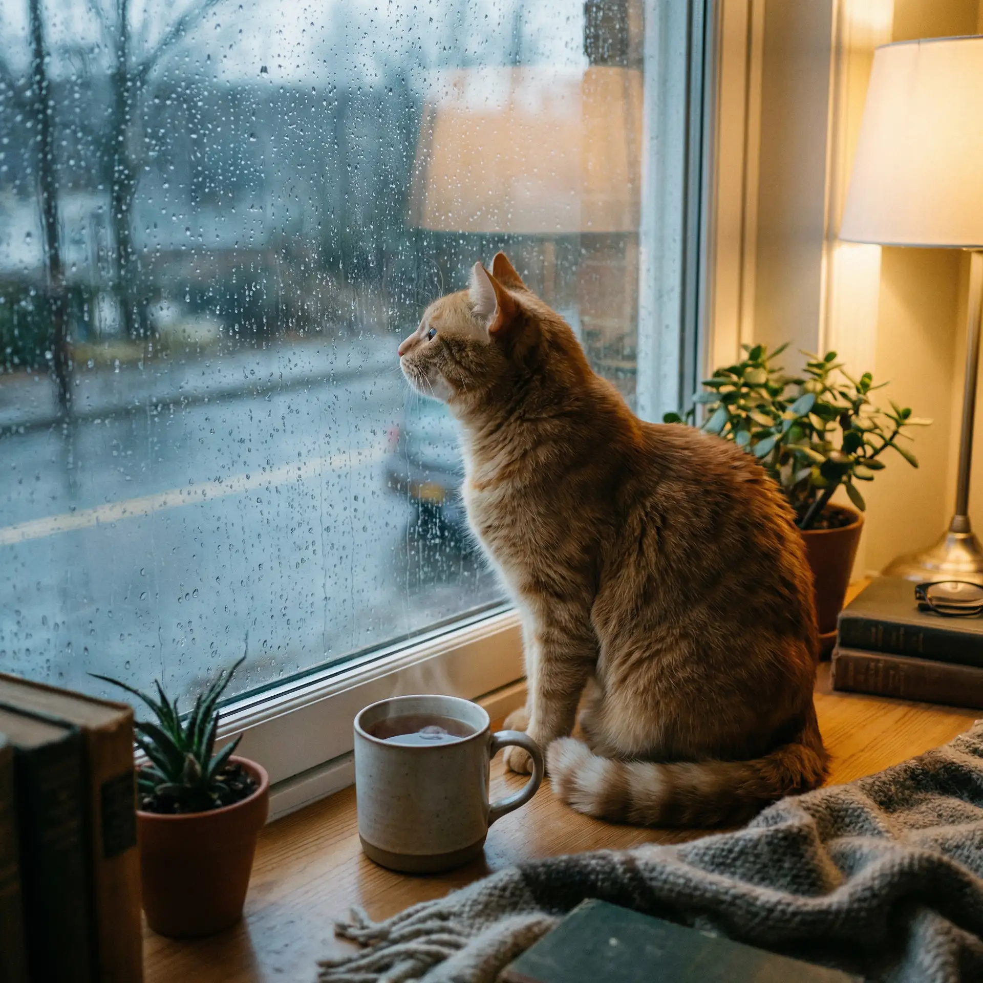 猫咪望着窗外的雨 - 一个人在线观看免费中文www